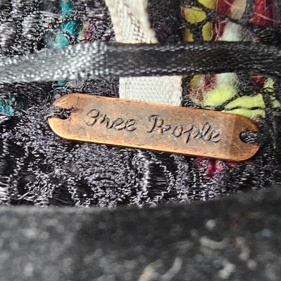 FREE PEOPLE Fair Isle Carnival Sweater Shrug Open Front Womens Size Medium M - Picture 2 of 5